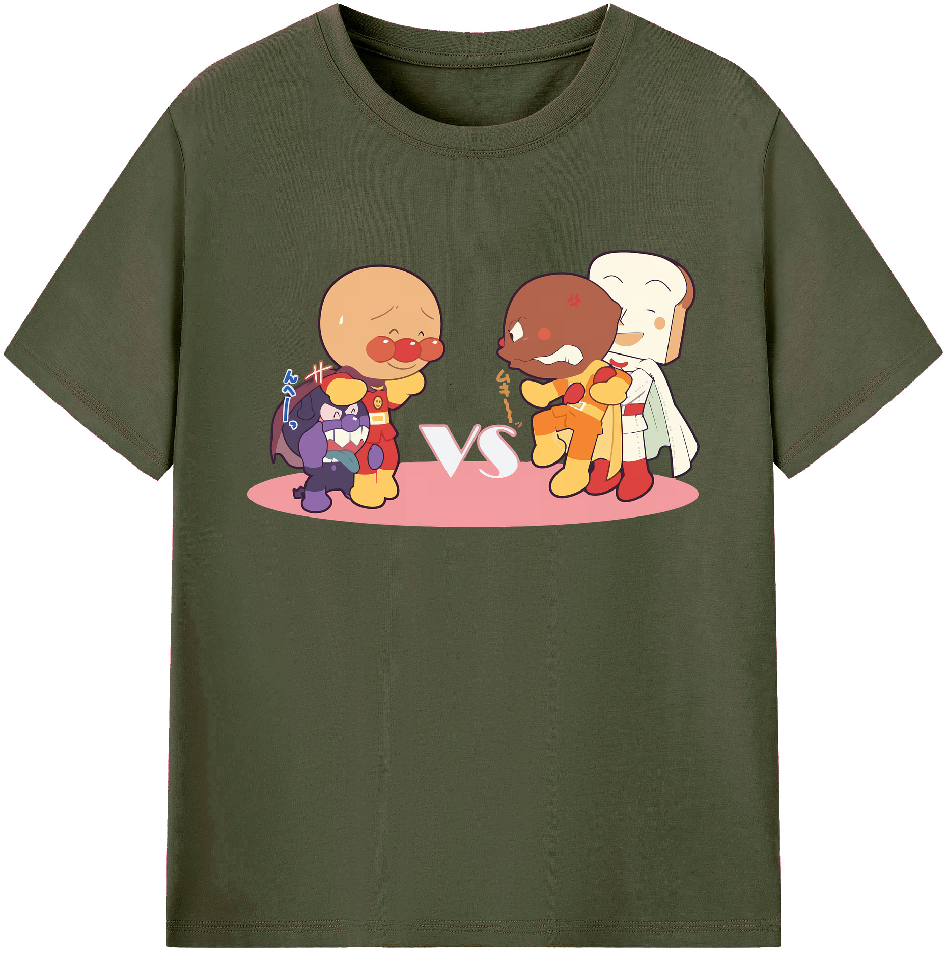 （画像用） アンパンマン Anpanman 綿100％ メンズ半袖Tシャツ｜肌触りやわらか＆通気性